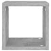 Wall Cube Shelves 4 Pcs Concrete Grey 22x15x22 Cm Nbiblp