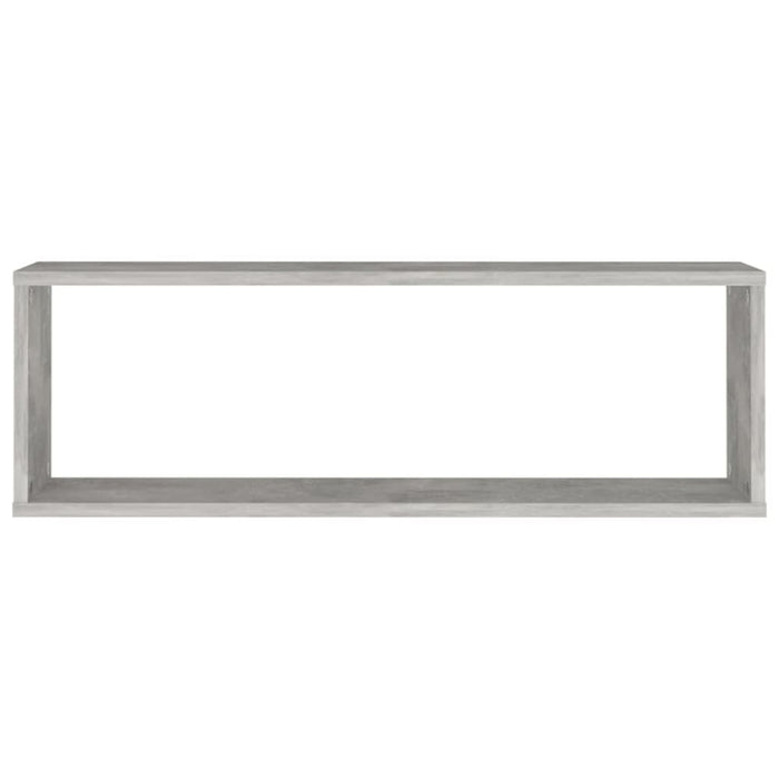 Wall Cube Shelves 4 Pcs Concrete Grey 80x15x26.5 Cm