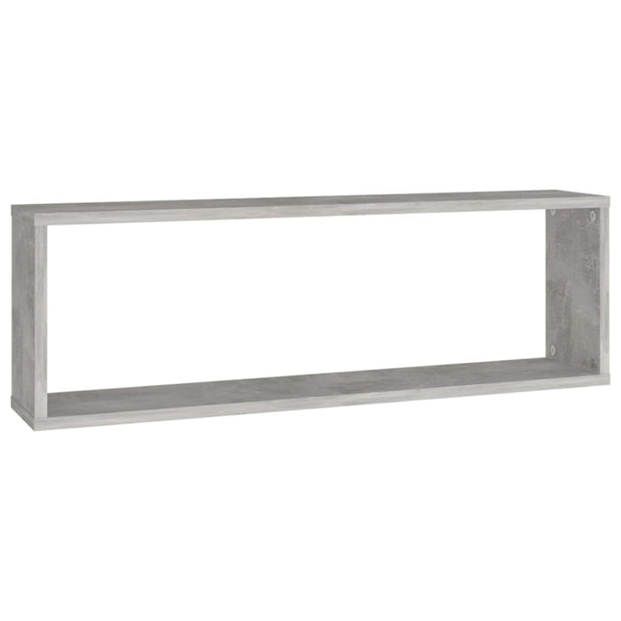 Wall Cube Shelves 4 Pcs Concrete Grey 80x15x26.5 Cm