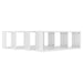 Wall Cube Shelves 4 Pcs Glossy Look White 60x15x23 Cm