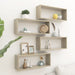 Wall Cube Shelves 4 Pcs Sonoma Oak Chipboard Nbioat