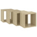 Wall Cube Shelves 4 Pcs Sonoma Oak Nbiblx