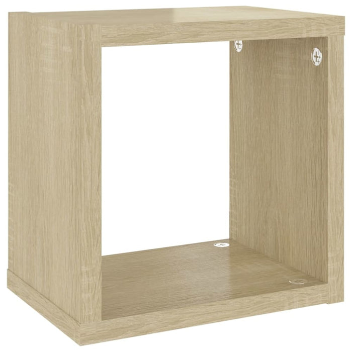 Wall Cube Shelves 4 Pcs Sonoma Oak Nbiblx