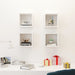 Wall Cube Shelves 4 Pcs White 26x15x26 Cm Nbibxl