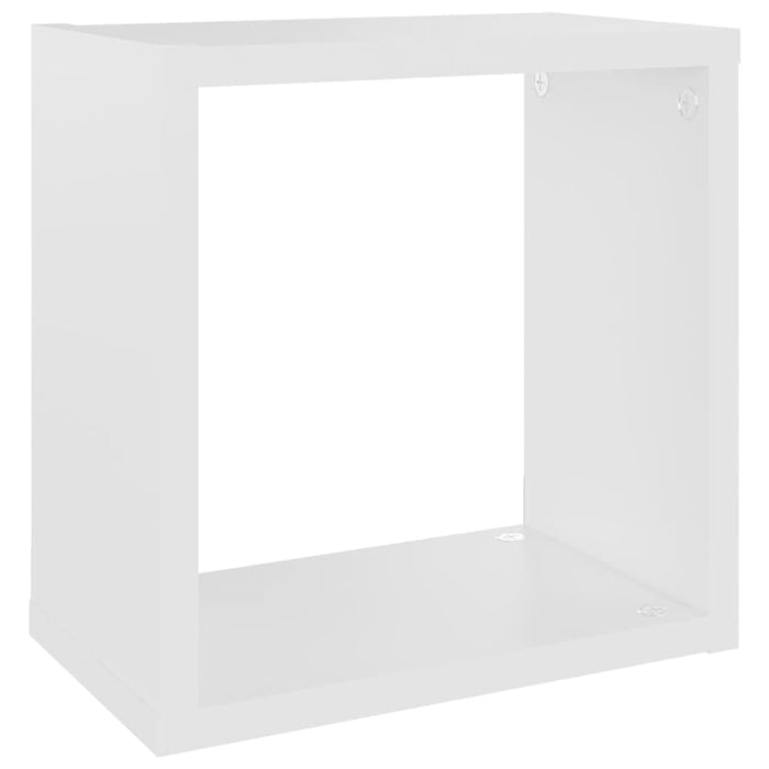 Wall Cube Shelves 4 Pcs White 26x15x26 Cm Nbibxl