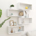 Wall Cube Shelves 4 Pcs White 60x15x23 Cm Chipboard Nbiota