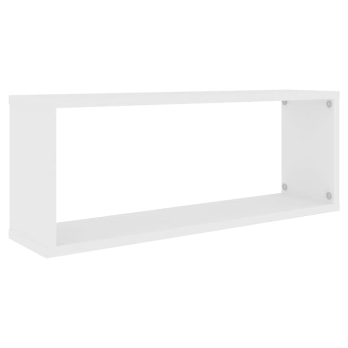 Wall Cube Shelves 4 Pcs White 60x15x23 Cm Chipboard Nbiota