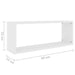 Wall Cube Shelves 4 Pcs White 60x15x23 Cm Chipboard Nbiota