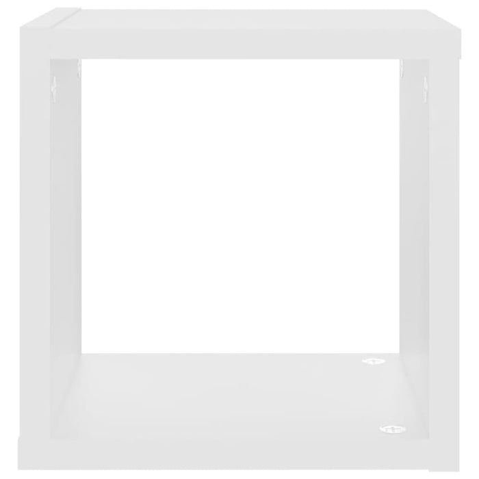 Wall Cube Shelves 4 Pcs White Nbibpt