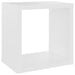 Wall Cube Shelves 4 Pcs White Nbibpt