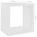 Wall Cube Shelves 4 Pcs White Nbibpt