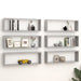 Wall Cube Shelves 6 Pcs Concrete Grey 80x15x26.5 Cm