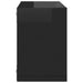 Wall Cube Shelves 6 Pcs Glossy Look Black 22x15x22 Cm Nbibip