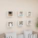 Wall Cube Shelves 6 Pcs Glossy Look White 22x15x22 Cm Nbibix