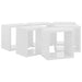 Wall Cube Shelves 6 Pcs Glossy Look White 22x15x22 Cm Nbibix