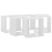 Wall Cube Shelves 6 Pcs Glossy Look White 26x15x26 Cm Nbibap