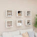 Wall Cube Shelves 6 Pcs Glossy Look White 26x15x26 Cm Nbibap