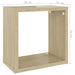 Wall Cube Shelves 6 Pcs Sonoma Oak Nbibtl