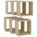 Wall Cube Shelves 6 Pcs Sonoma Oak Nbibtl