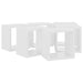 Wall Cube Shelves 6 Pcs White 22x15x22 Cm Nbibpa