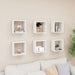 Wall Cube Shelves 6 Pcs White 26x15x26 Cm Nbibxi