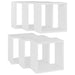 Wall Cube Shelves 6 Pcs White 26x15x26 Cm Nbibxi