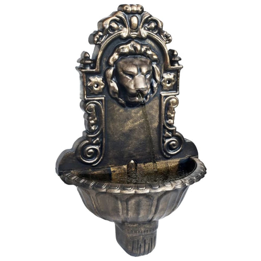 Wall Fountain Lion Head Design Bronze Anxxx