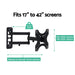 Goslash Picks Tv Wall Mount Bracket Tilt Swivel Full Motion