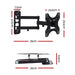 Goslash Picks Tv Wall Mount Bracket Tilt Swivel Full Motion