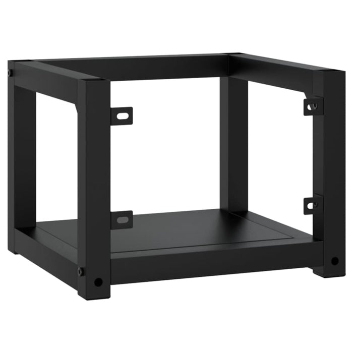 Wall-mounted Bathroom Washbasin Frame Black 40x38x31 Cm