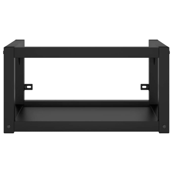 Wall-mounted Bathroom Washbasin Frame Black 40x38x31 Cm