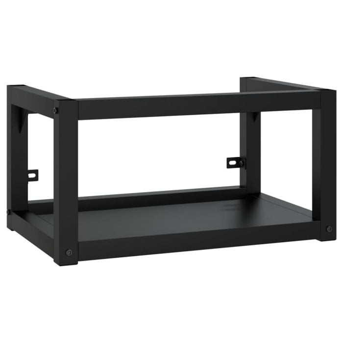 Wall-mounted Bathroom Washbasin Frame Black 59x38x31 Cm