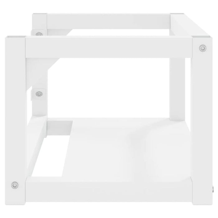 Wall-mounted Bathroom Washbasin Frame White 59x38x31 Cm