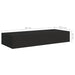 Wall-mounted Drawer Shelf Black Mdf Ttbxpi