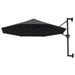 Wall-mounted Parasol With Metal Pole 300 Cm Anthracite Aanlp