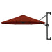 Wall-mounted Parasol With Metal Pole 300 Cm Terracotta Aixkk