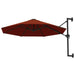 Wall-mounted Parasol With Metal Pole 300 Cm Terracotta Aixkk