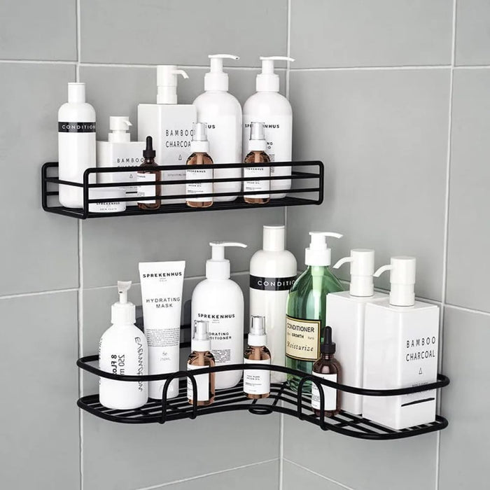 Wall-mounted no Punch Bathroom Corner Shelf