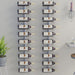 Wall - mounted Wine Rack For 10 Bottles 2 Pcs White Metal