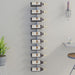 Wall - mounted Wine Rack For 10 Bottles White Metal Tabkba