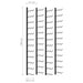 Wall-mounted Wine Racks For 72 Bottles 2 Pcs Black Iron