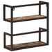 Wall Shelf 55x20x55 Cm Solid Wood Reclaimed And Iron Tiaklk