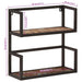 Wall Shelf 55x20x55 Cm Solid Wood Reclaimed And Iron Tiaklk