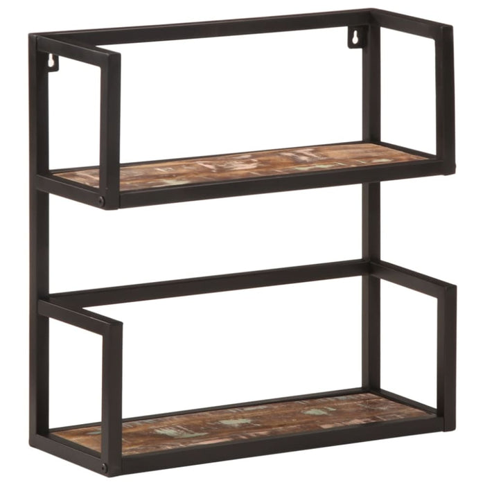 Wall Shelf 55x20x55 Cm Solid Wood Reclaimed And Iron Tiaklk