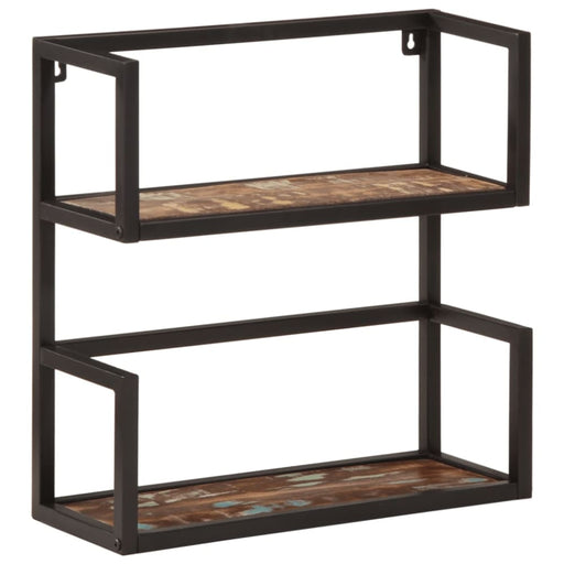 Wall Shelf 55x20x55 Cm Solid Wood Reclaimed And Iron Tiaklk