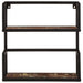 Wall Shelf 55x20x55 Cm Solid Wood Reclaimed And Iron Tiaklk