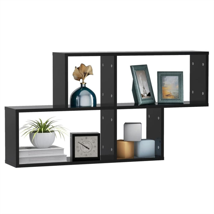 Wall Shelf Black 100x18x53 Cm Chipboard Nbiolo