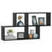 Wall Shelf Black 100x18x53 Cm Chipboard Nbiolo