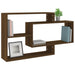 Wall Shelf Brown Oak 104x20x58.5 Cm Engineered Wood Nopxkb