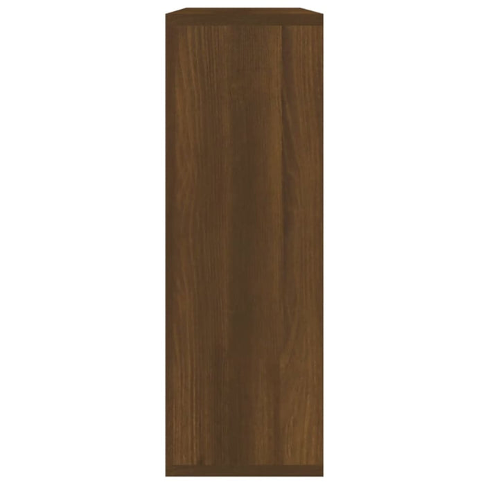 Wall Shelf Brown Oak 104x20x58.5 Cm Engineered Wood Nopxkb